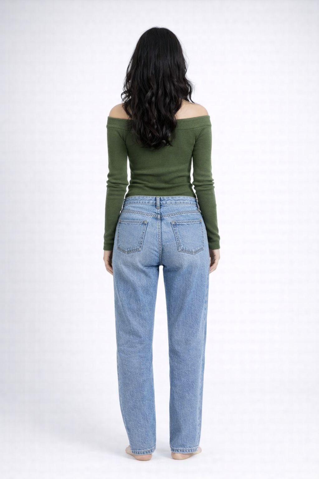 The Serene Off-Shoulder Rib